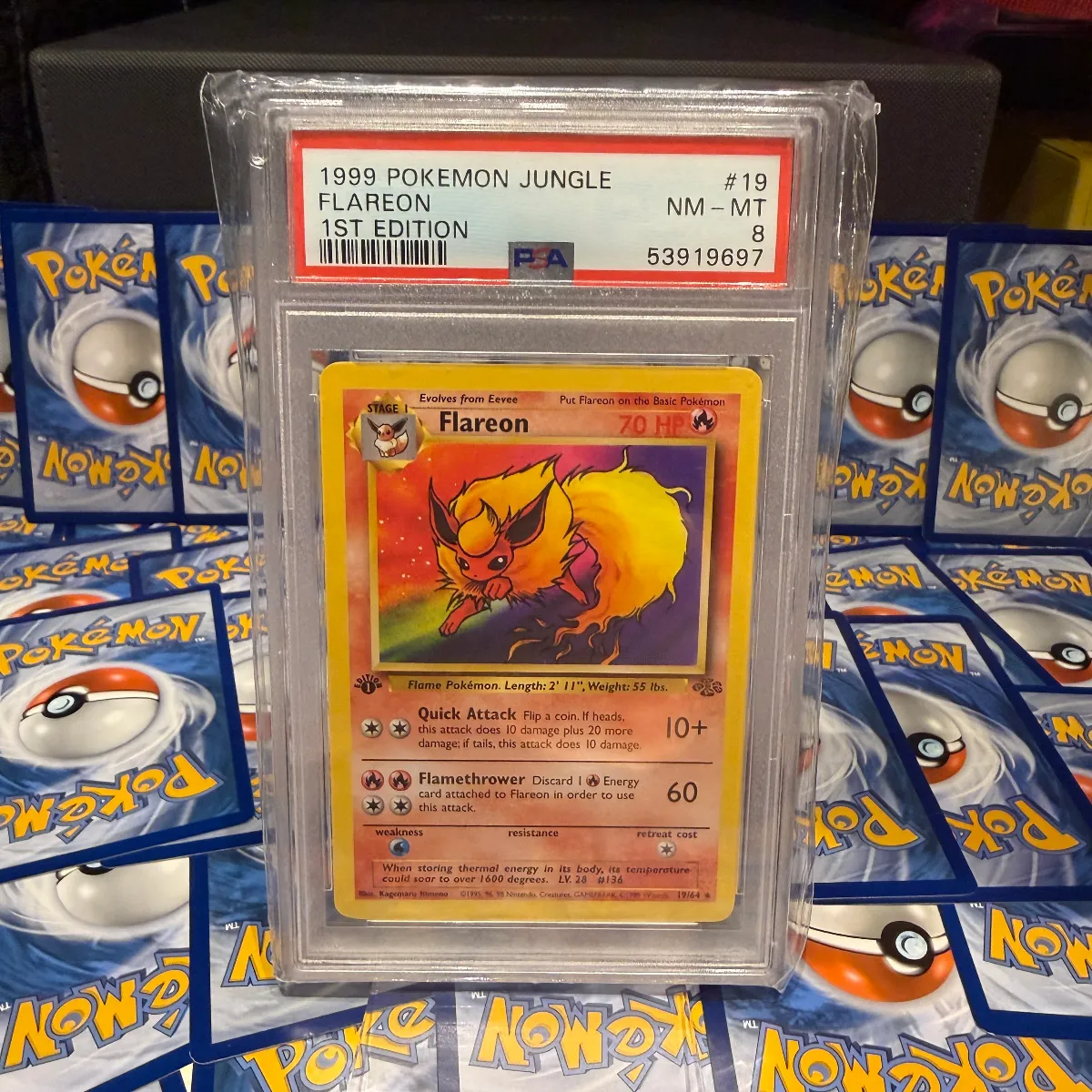 Flareon 1st edition 1999 Pokemon Jungle