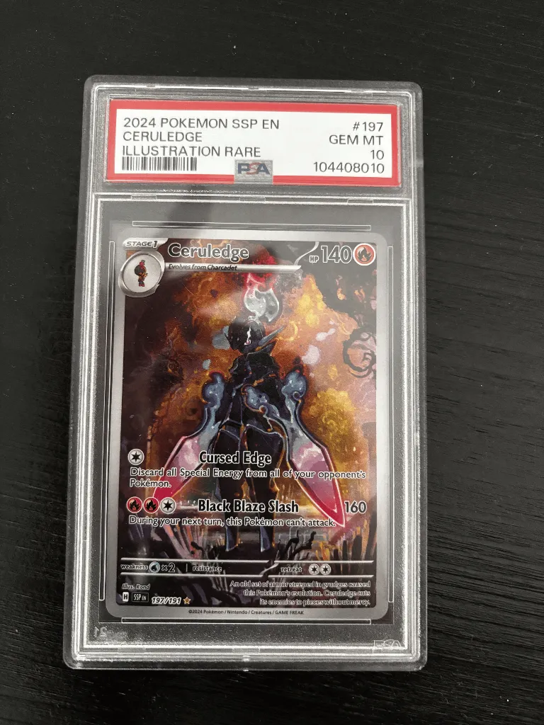 PSA 10 | 2024 Ceruledge #197 Illustration Rare - Surging Sparks - EN